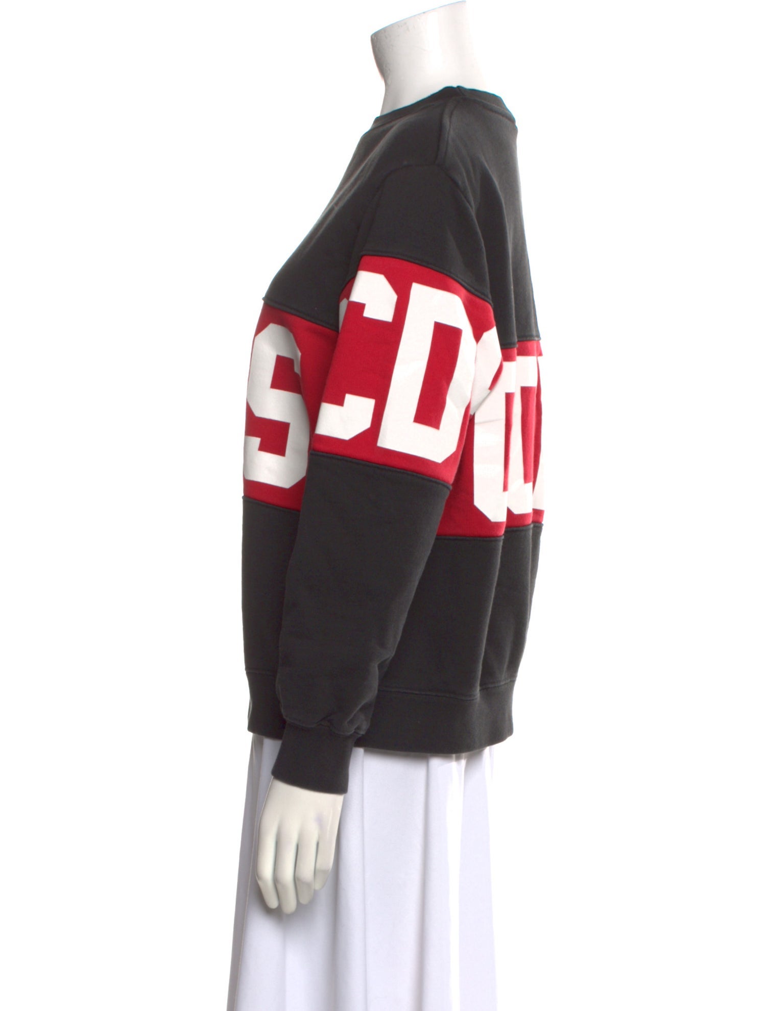 GCDS Graphic Print Crew Neck Sweatshirt