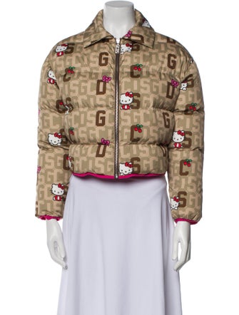 GCDS Down Printed Down Jacket