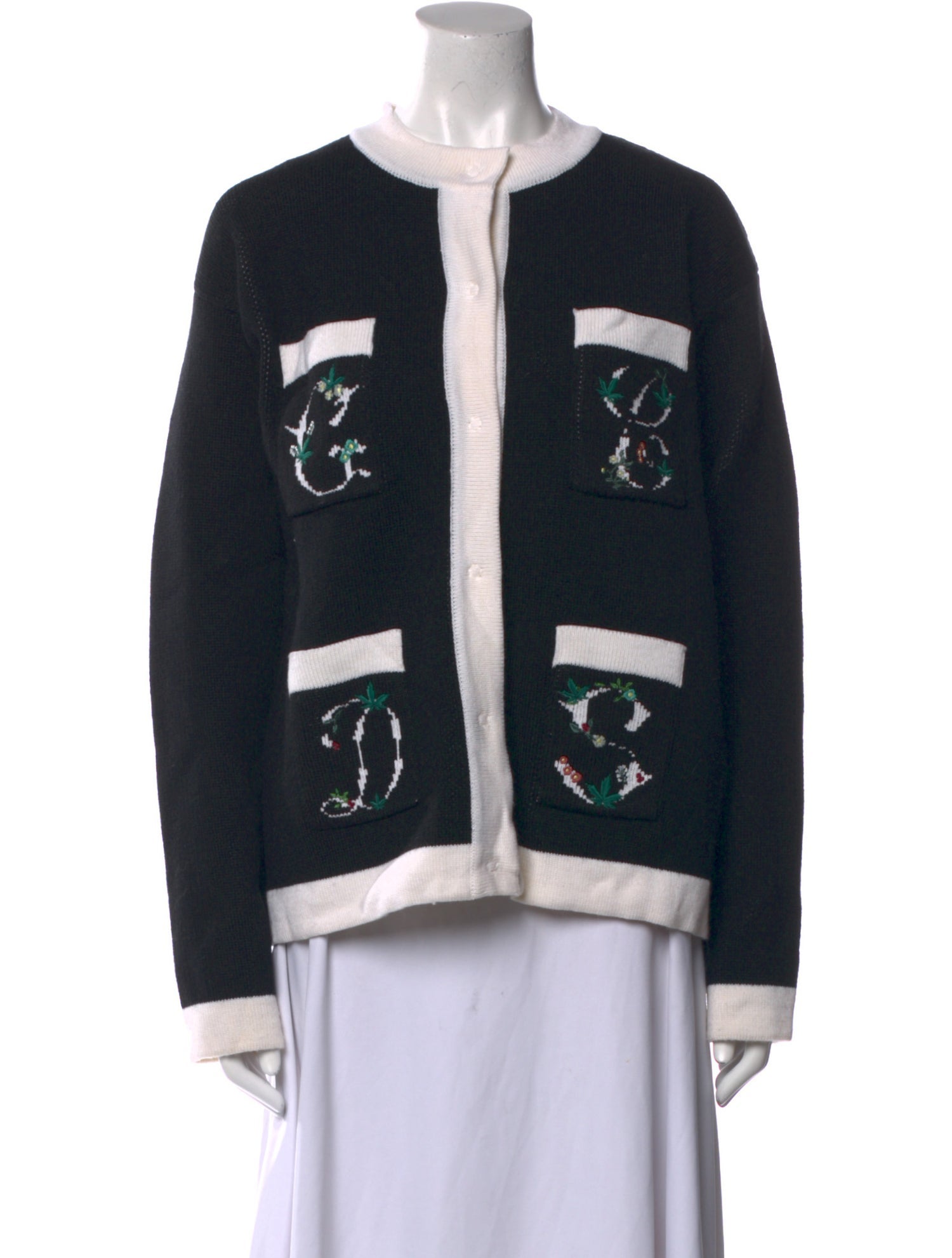 GCDS Printed Crew Neck Sweater