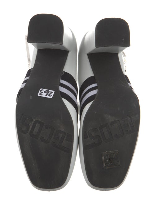 GCDS Leather Graphic Print Boots