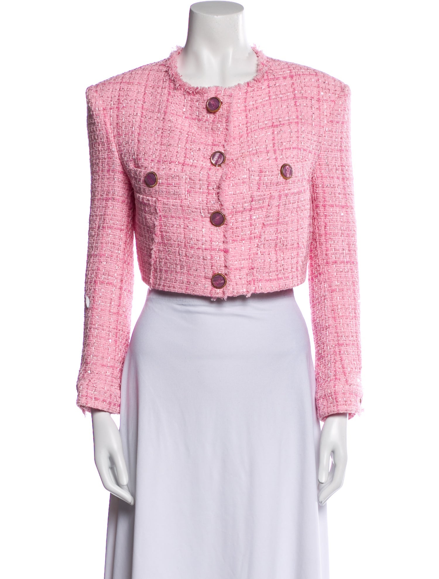 GCDS Tweed Pattern Evening Jacket