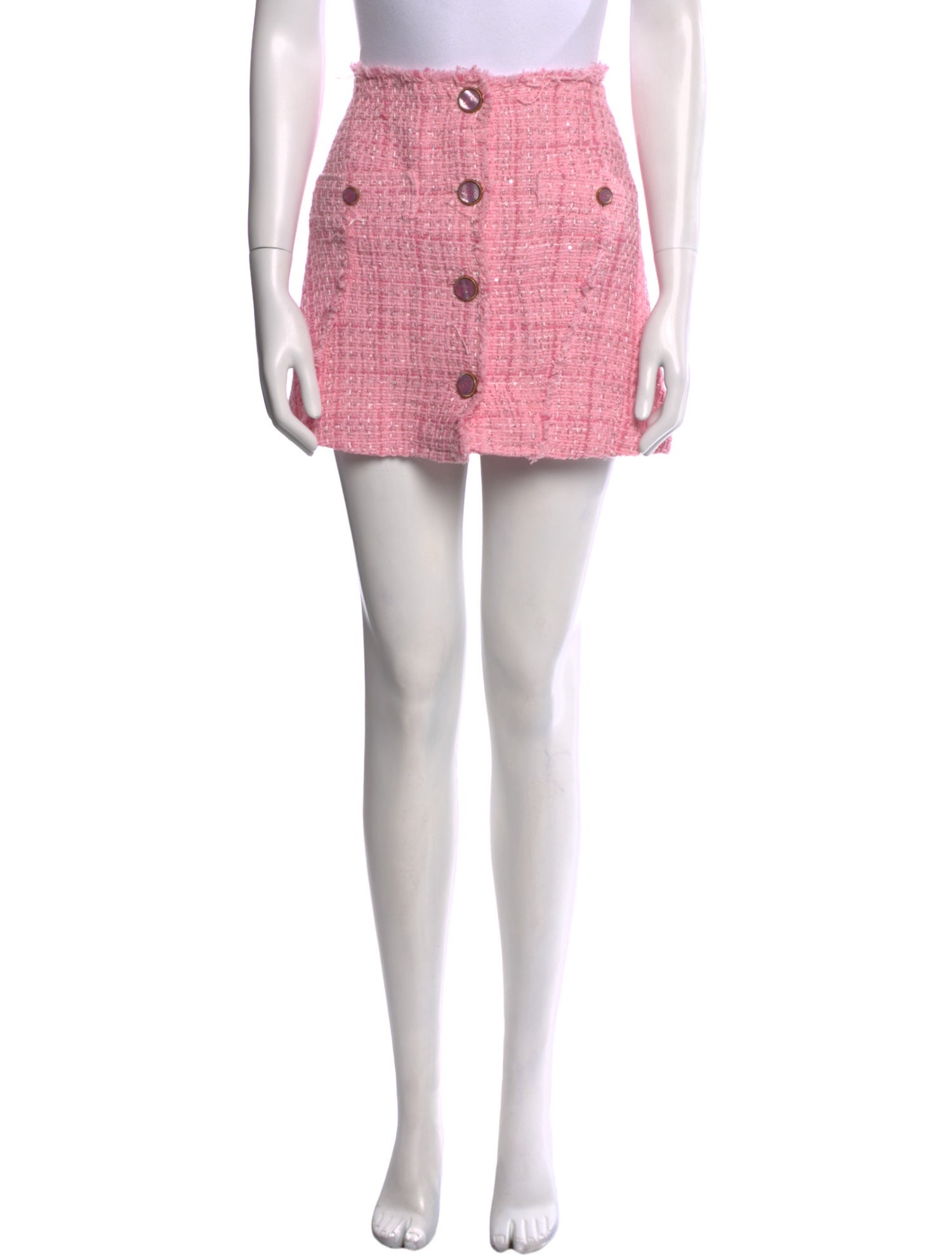 GCDS Glitter Accents Mini Skirt