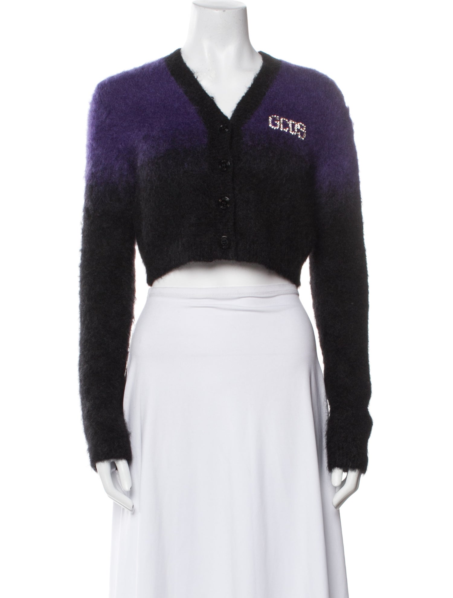 GCDS Mohair V-Neck Sweater