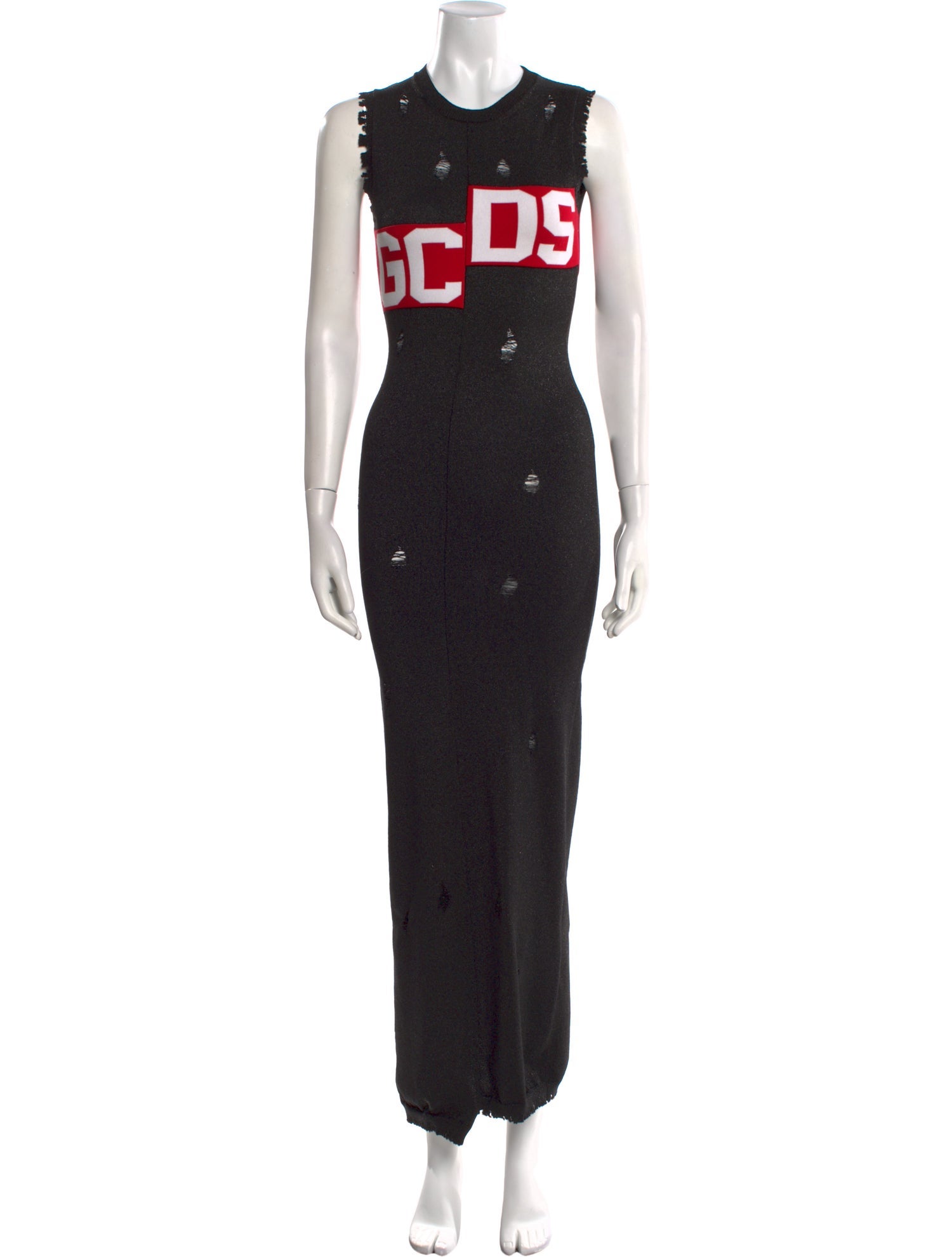 GCDS Graphic Print Long Dress