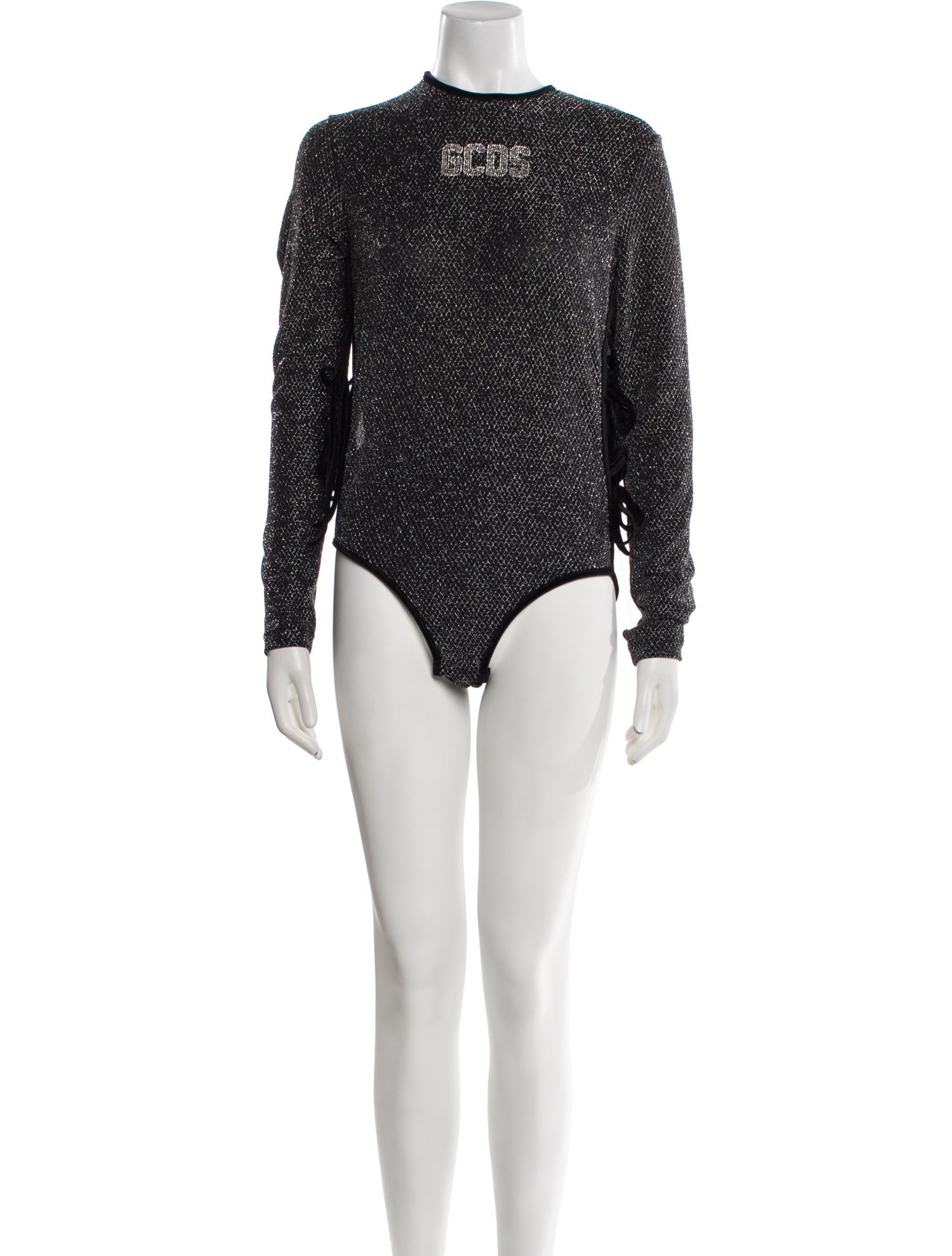 GCDS Mock Neck Long Sleeve Bodysuit