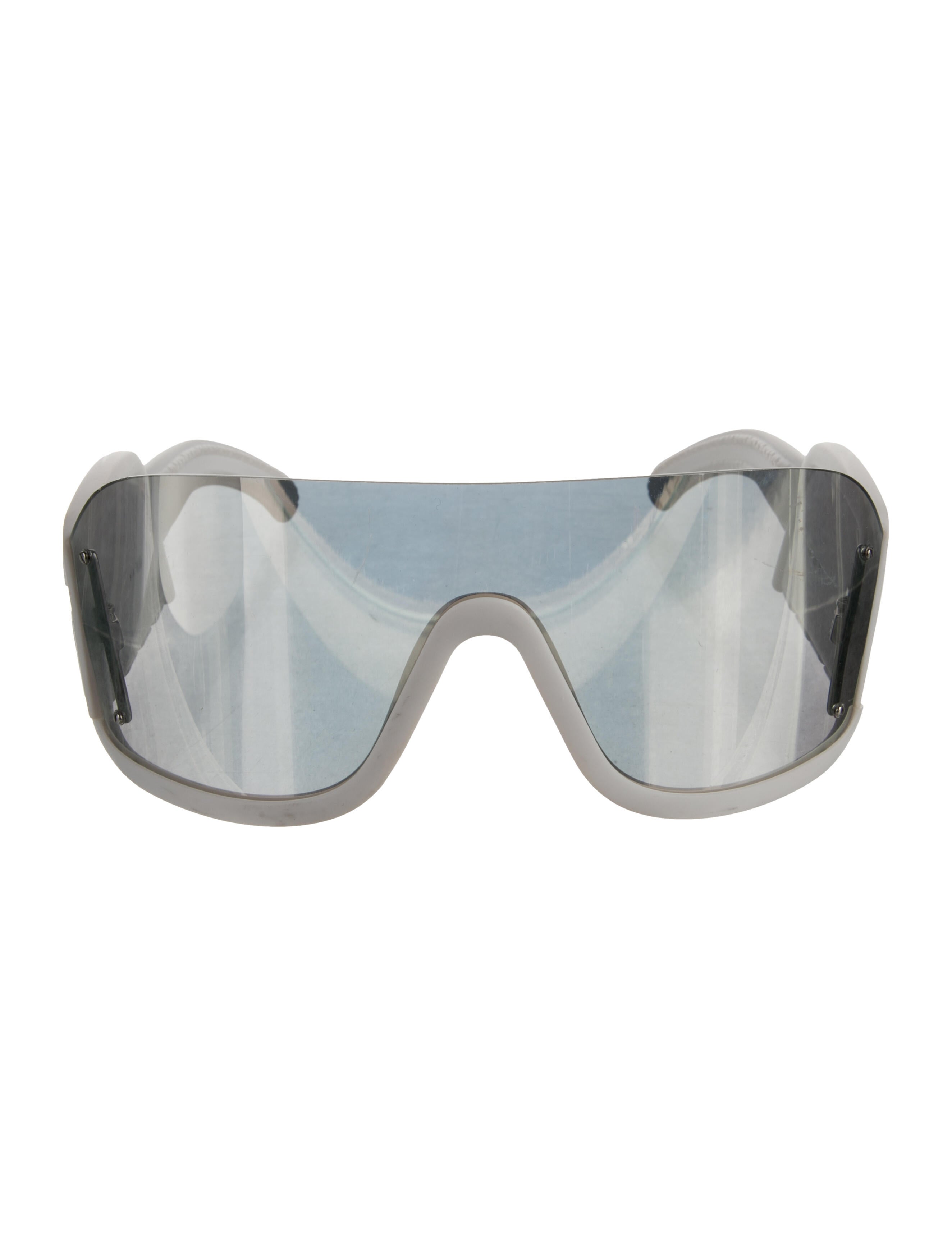 GCDS Shield Mirrored Sunglasses
