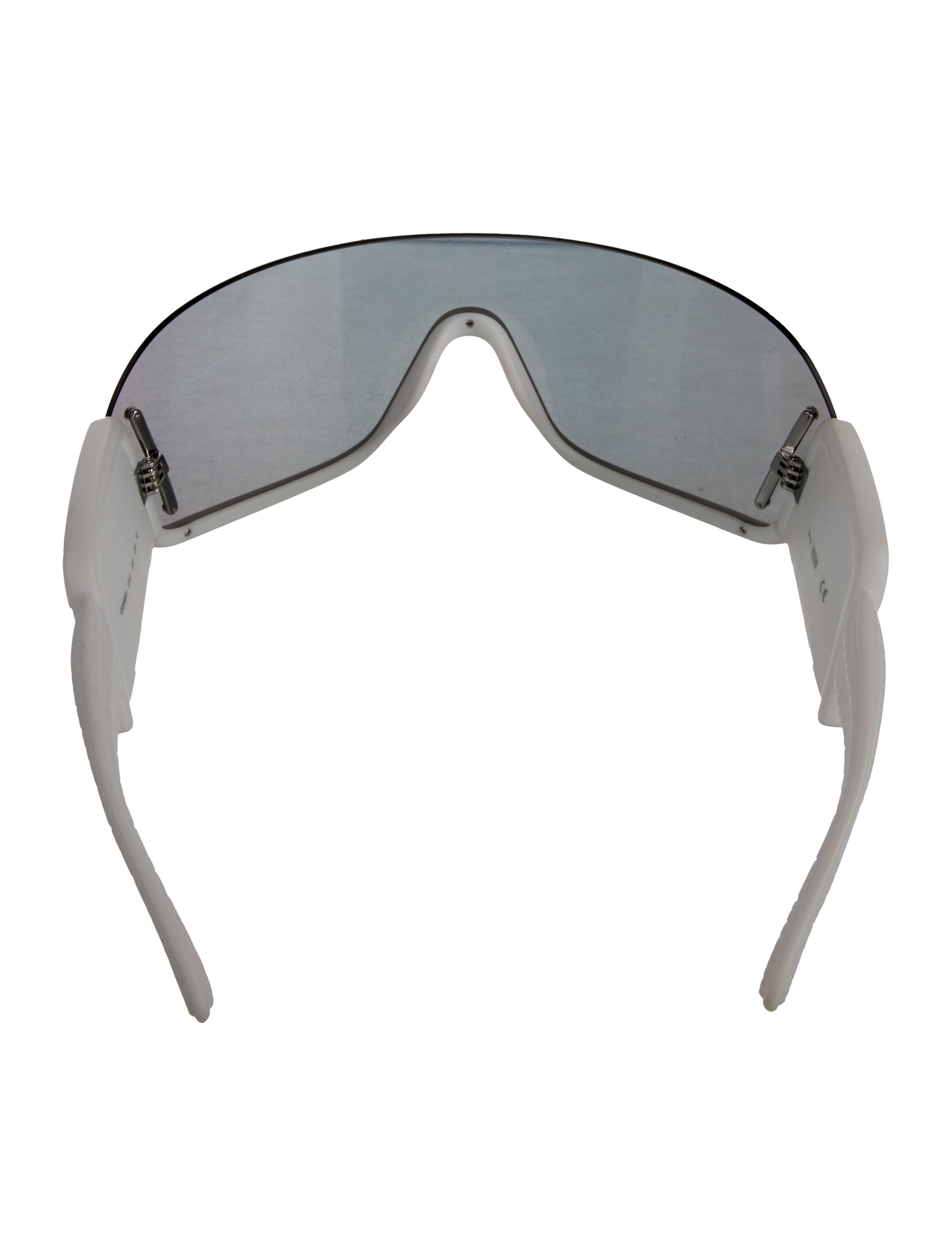 GCDS Shield Mirrored Sunglasses
