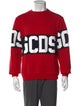 GCDS Graphic Print Crew Neck Sweatshirt