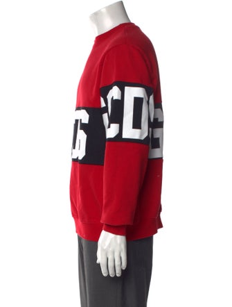 GCDS Graphic Print Crew Neck Sweatshirt