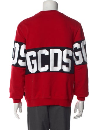 GCDS Graphic Print Crew Neck Sweatshirt