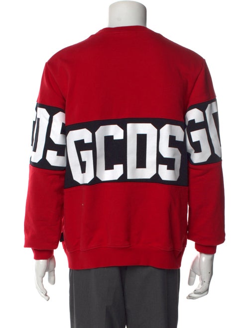 GCDS Graphic Print Crew Neck Sweatshirt