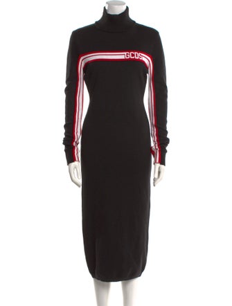 GCDS Turtleneck Long Dress