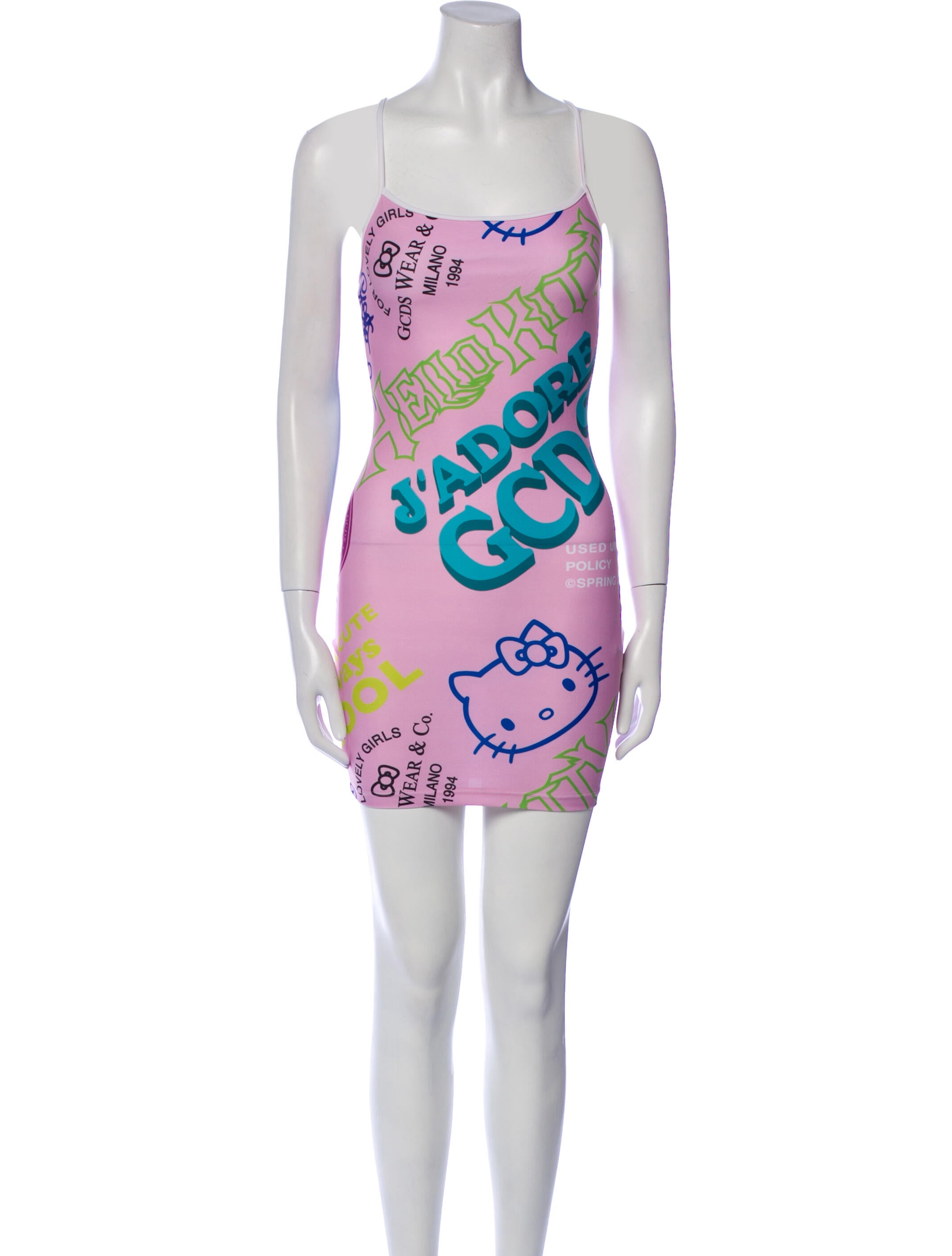 GCDS Printed Mini Dress