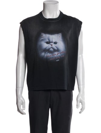 GCDS Graphic Print Sleeveless Shirt