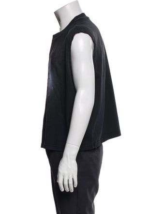 GCDS Graphic Print Sleeveless Shirt