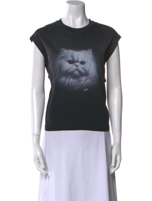 GCDS Graphic Print Crew Neck T-Shirt