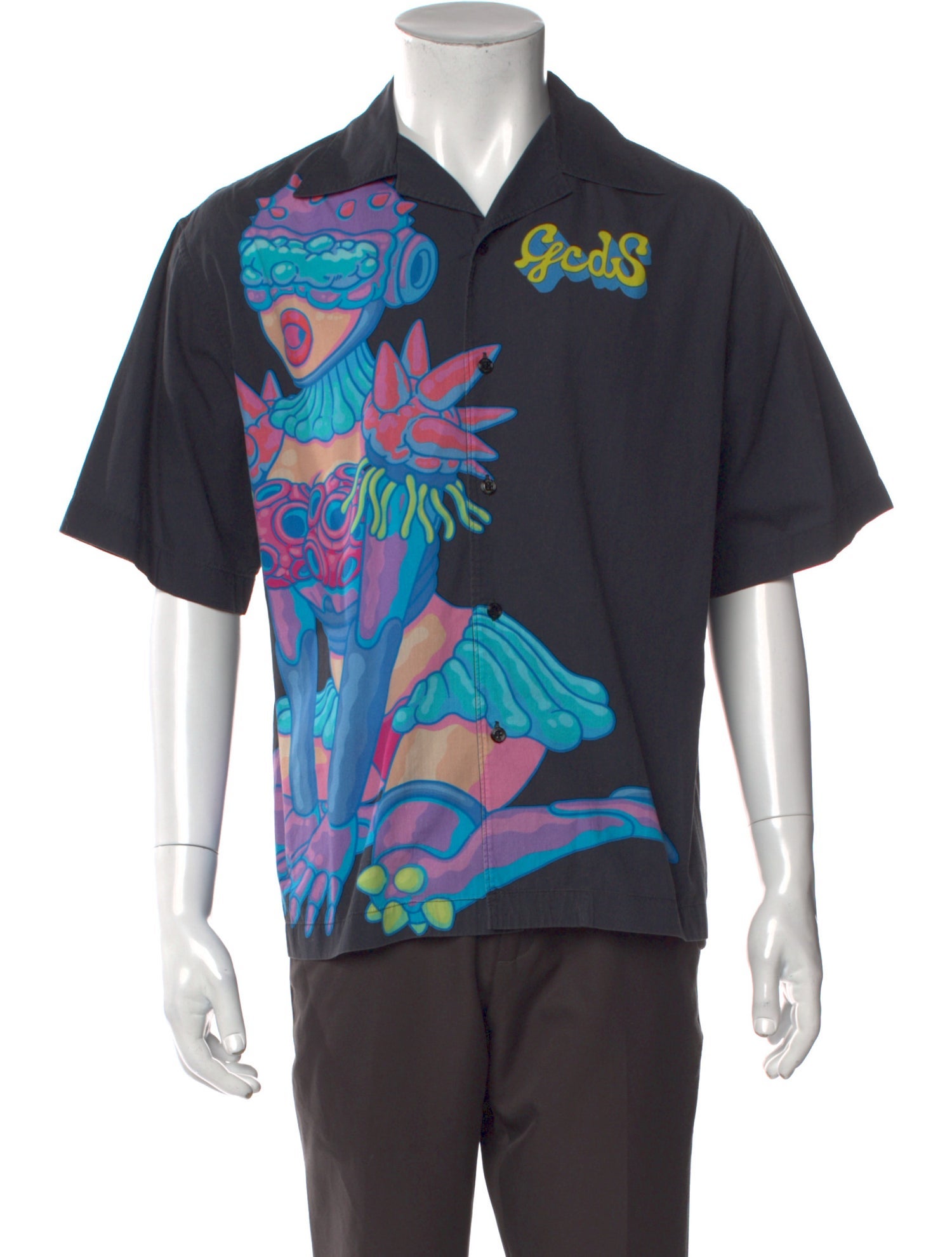 GCDS Graphic Print Short Sleeve Shirt