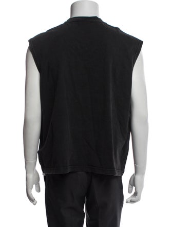 GCDS Graphic Print Scoop Neck T-Shirt