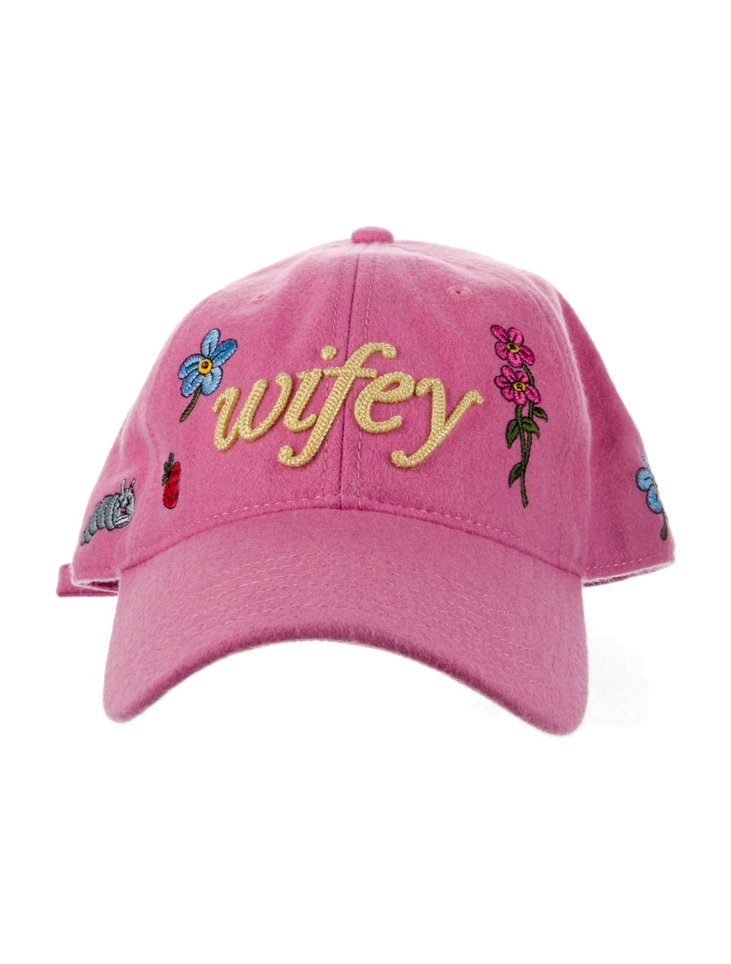 GCDS Felt Baseball Cap With Embroidered Patches