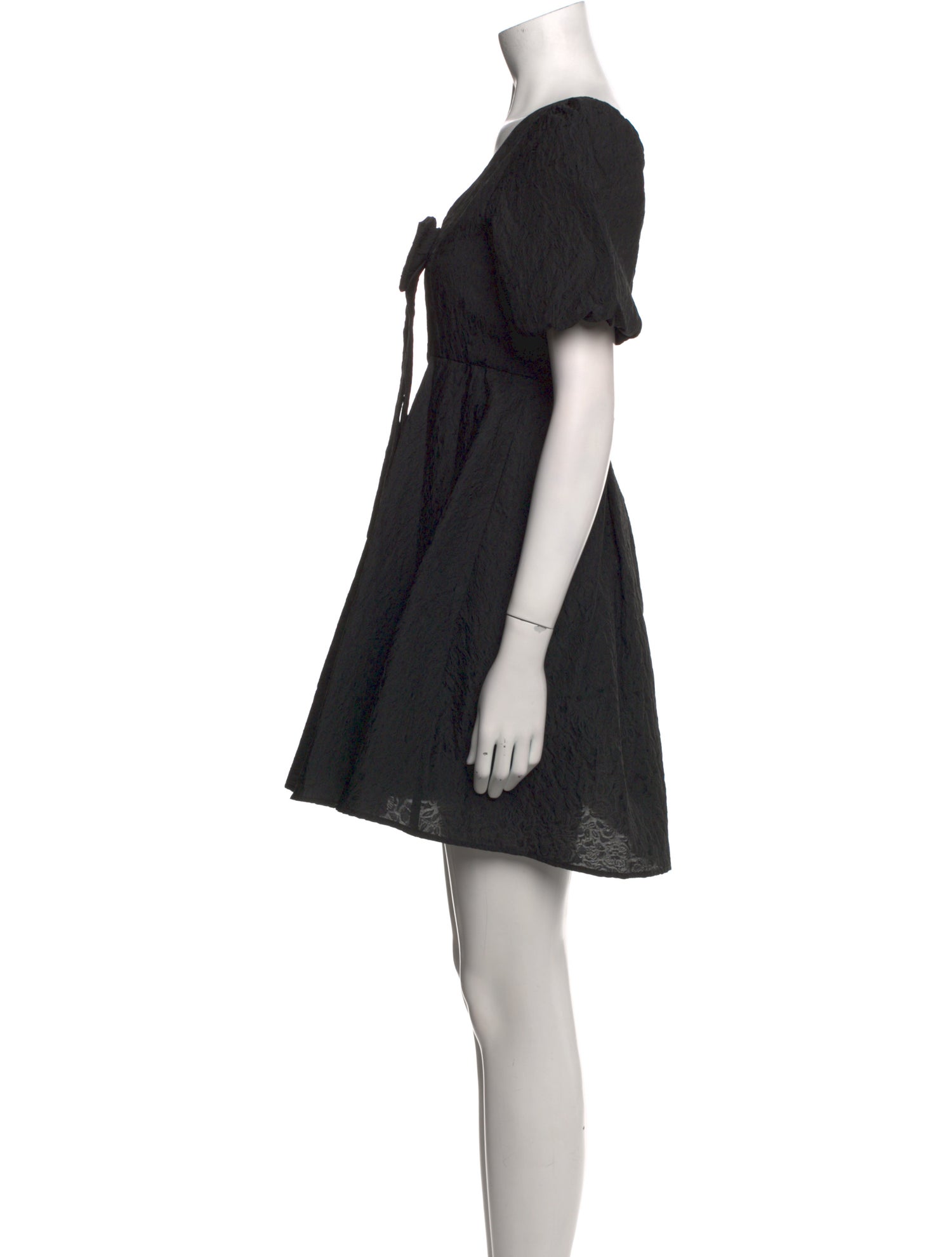 Gloria Coelho V-Neck Mini Dress