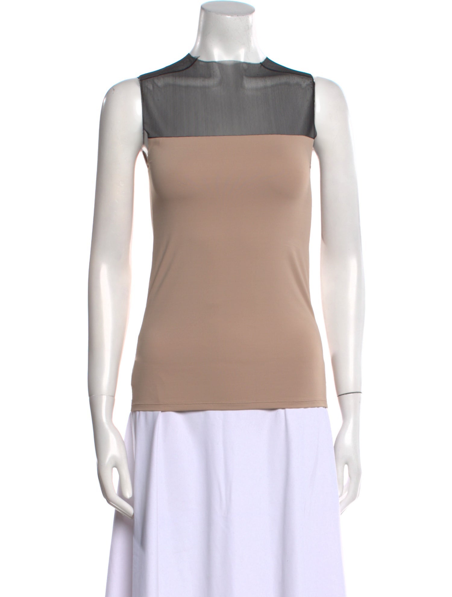 Gloria Coelho Square Neckline Sleeveless Top