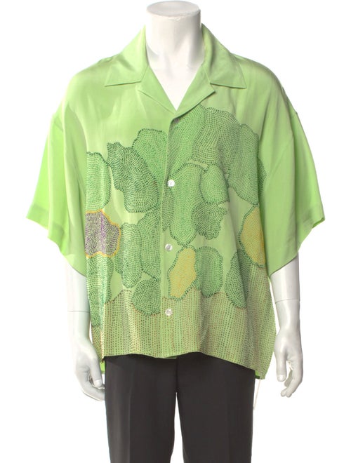 Glass Cypress Silk Printed Shirt