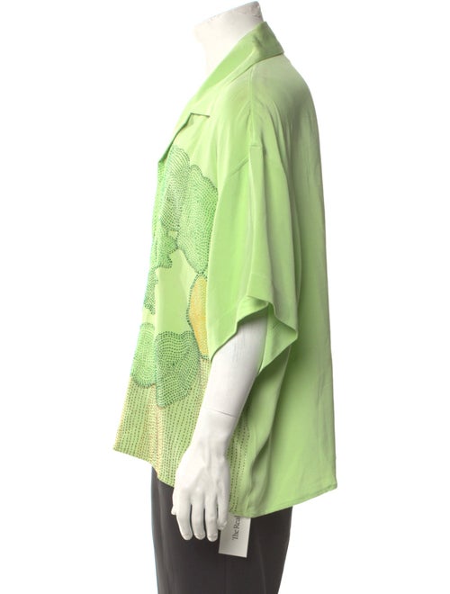 Glass Cypress Silk Printed Shirt