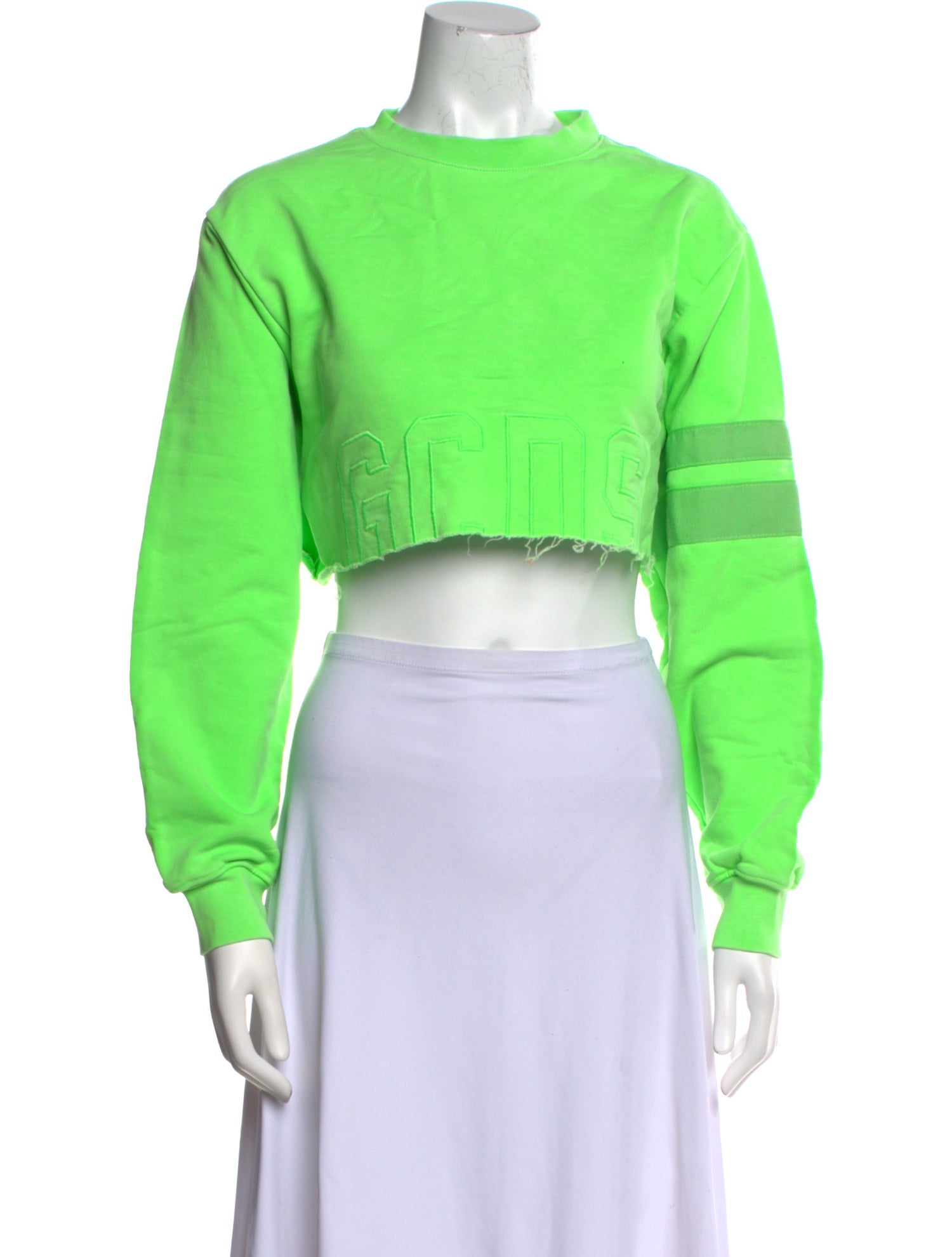 GCDS x Looney Tunes Crew Neck Long Sleeve Crop Top