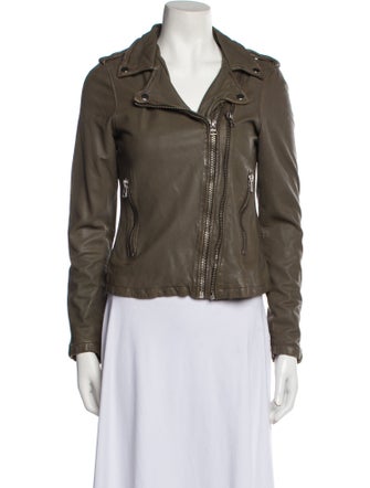 GooseCraft Lamb Leather Biker Jacket