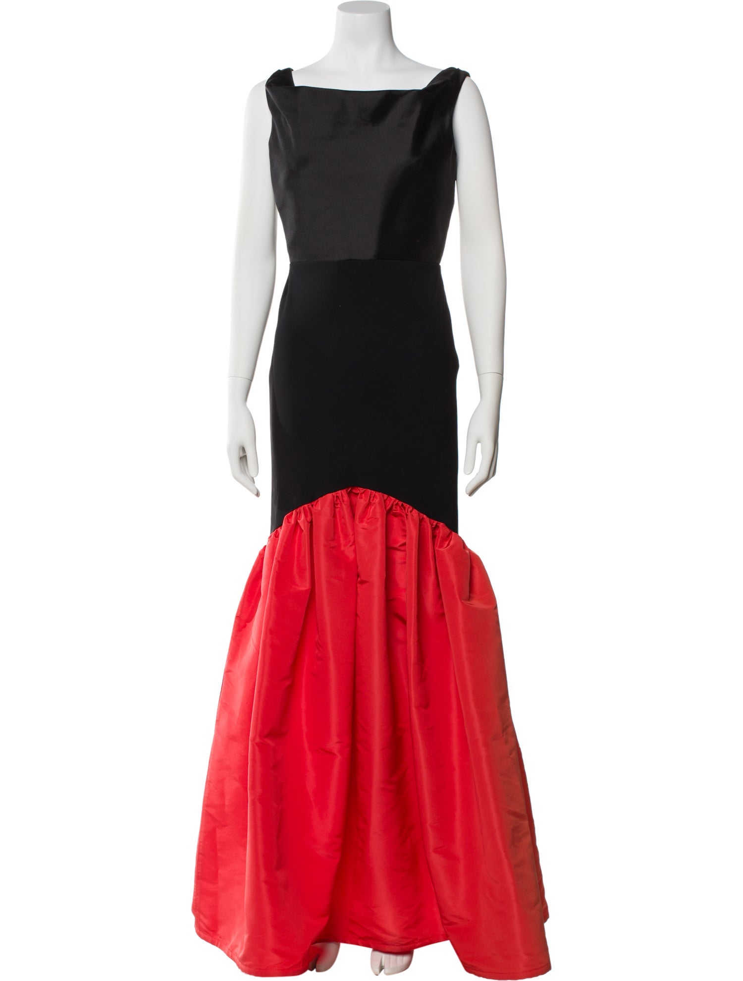 Greta Constantine Bateau Neckline Long Dress