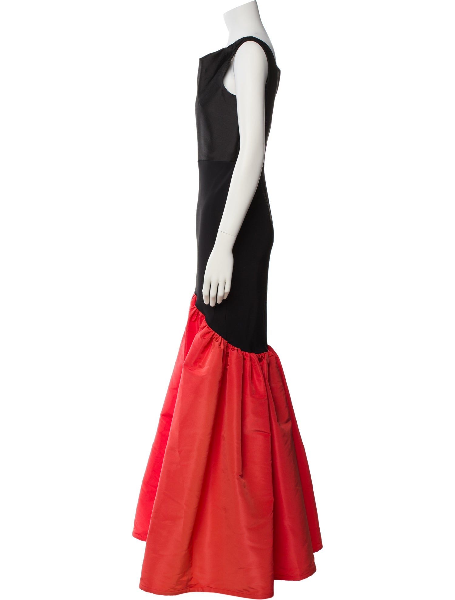 Greta Constantine Bateau Neckline Long Dress