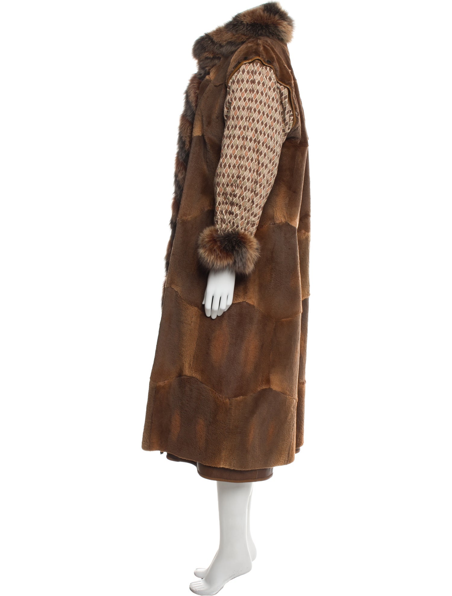Grünstein Couture Printed Fur Coat
