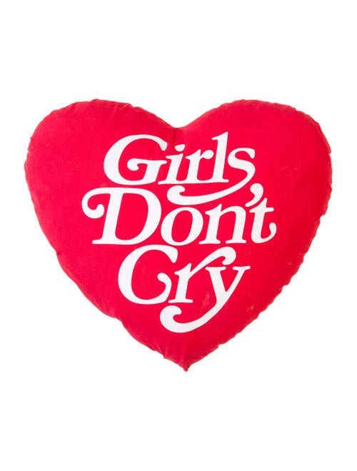 Girls Don't Cry Heart Pillow