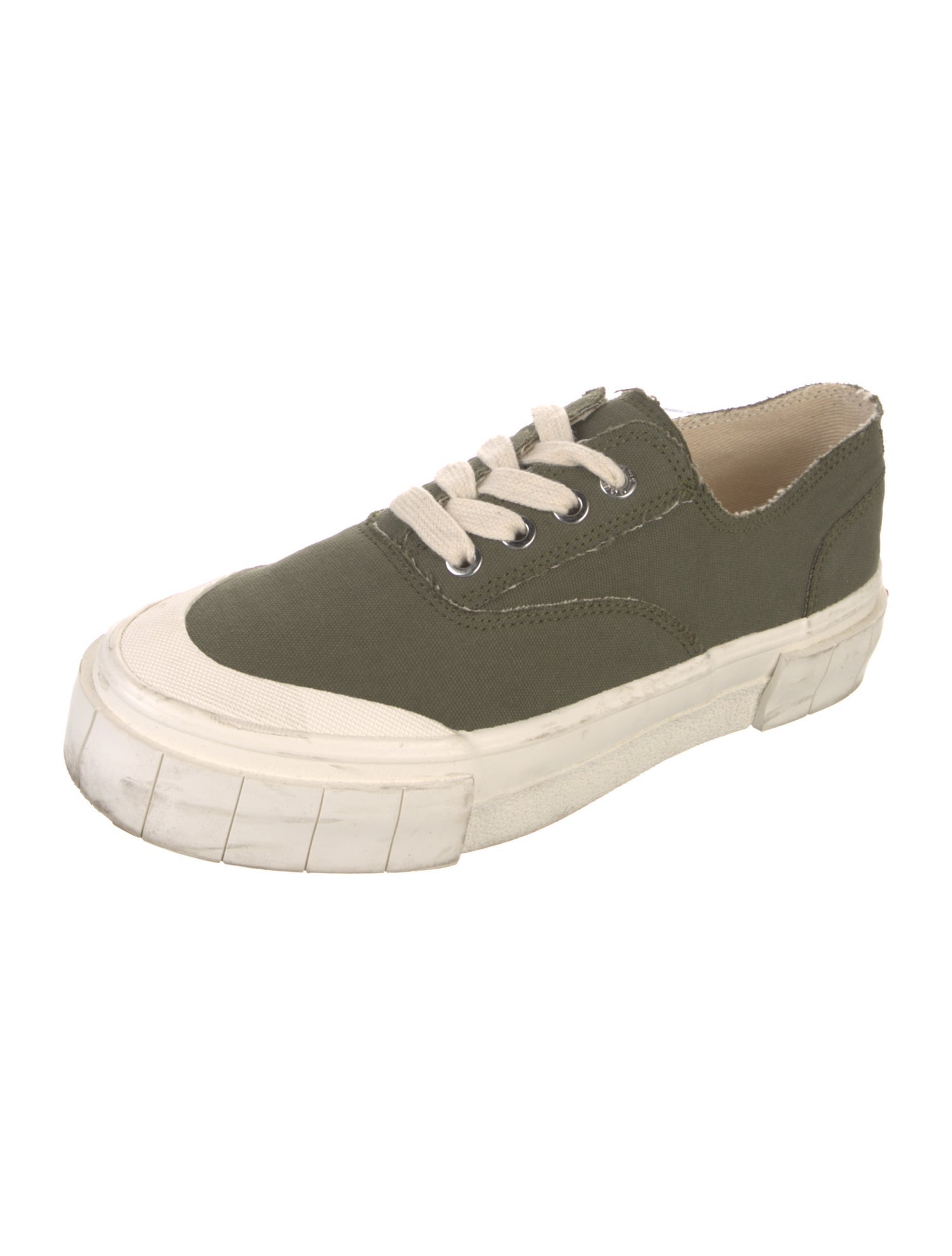 Good News Canvas Raw-Edge Trim Sneakers