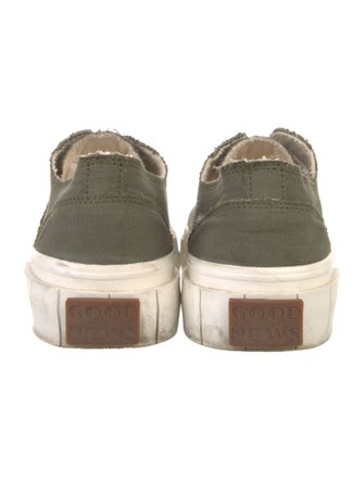 Good News Canvas Raw-Edge Trim Sneakers