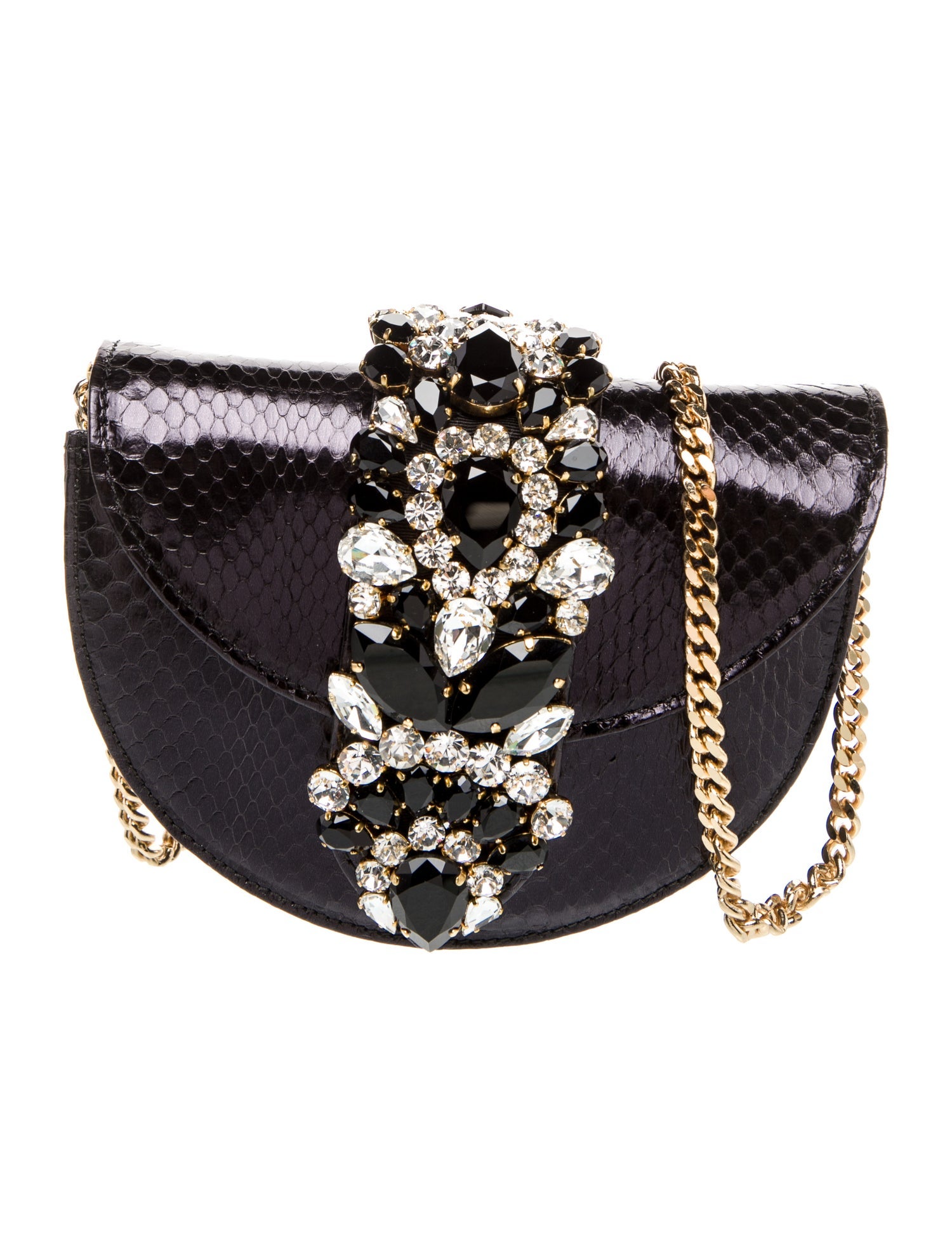 Gedebe Embossed Leather Minaudière