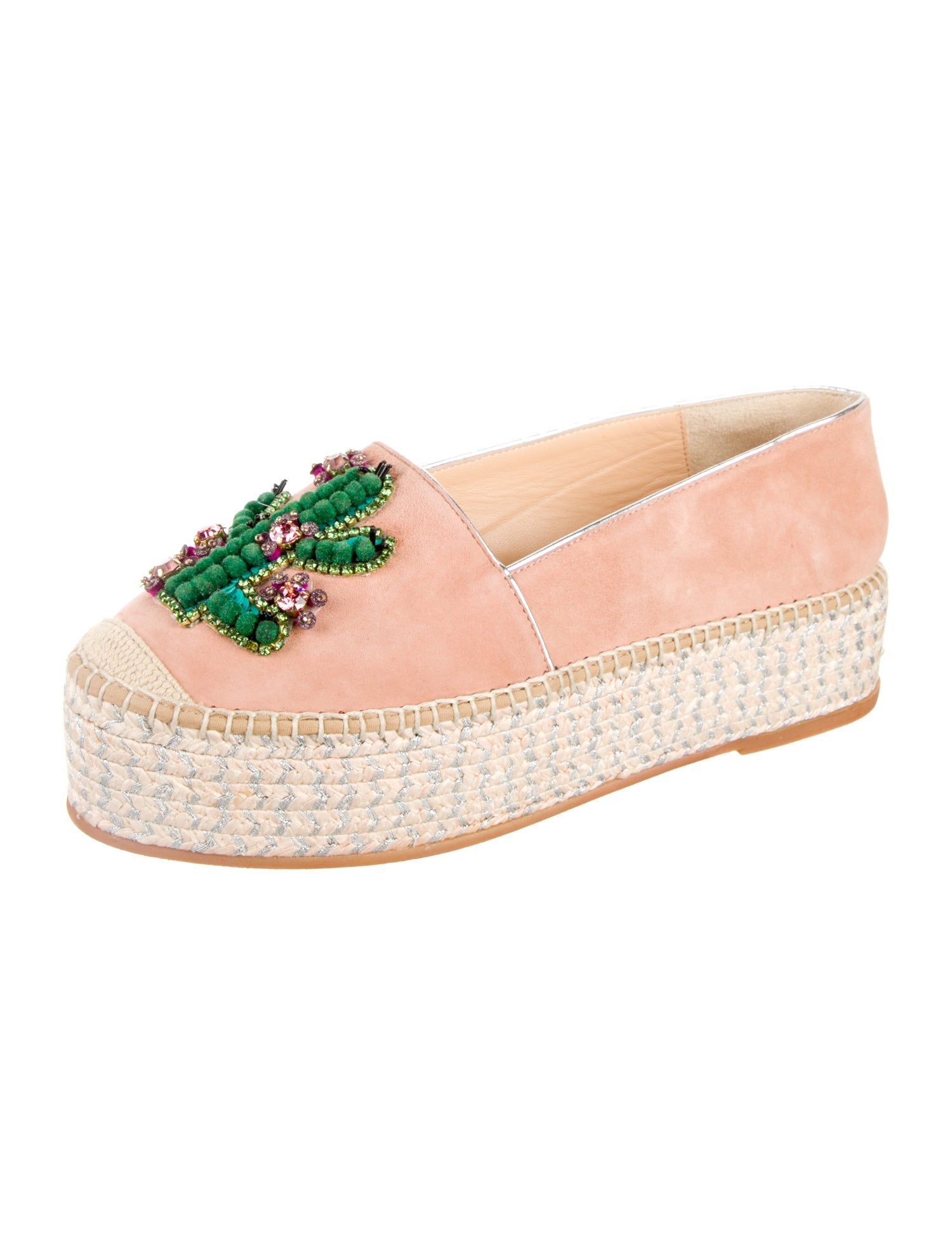 Gedebe Suede Patterned Espadrilles