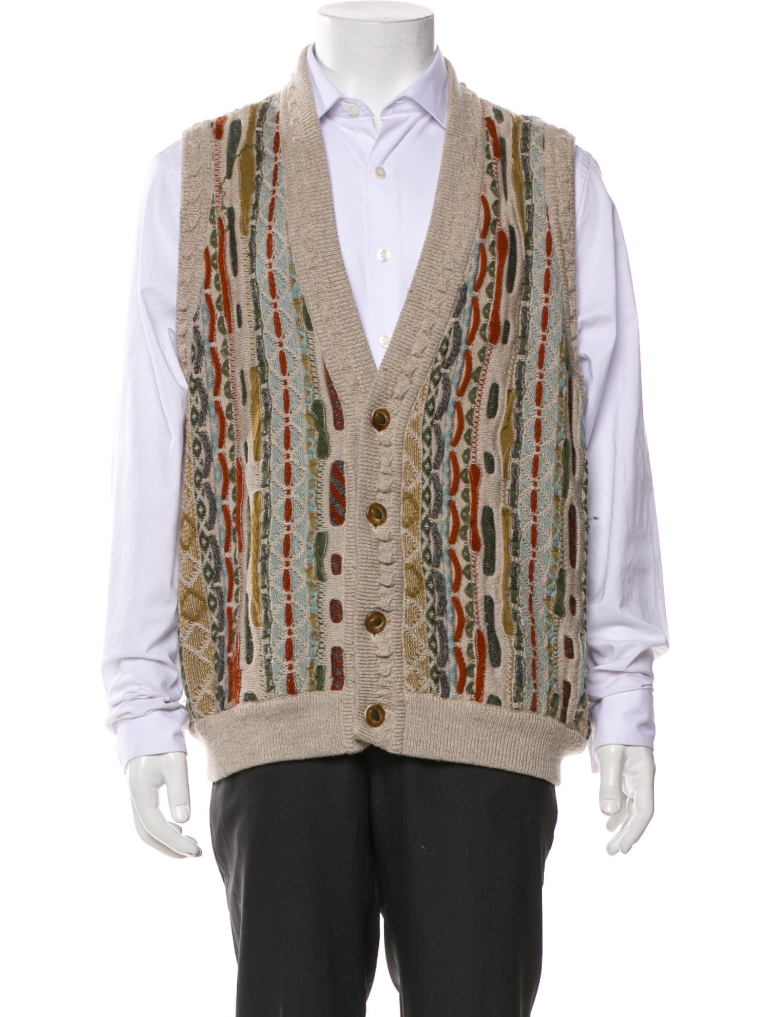 Geccú Merino Wool Printed Vest