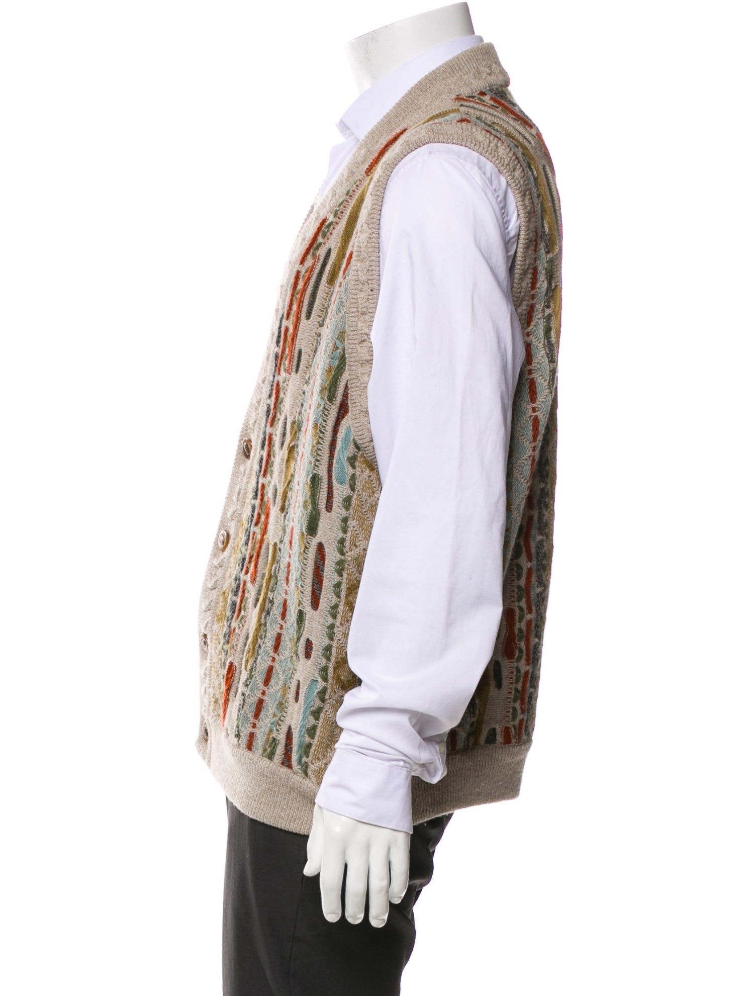 Geccú Merino Wool Printed Vest