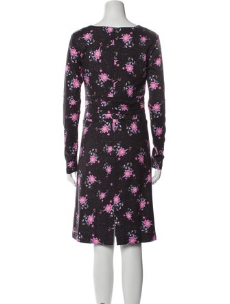 Gentile Catone Floral Print Knee-Length Dress