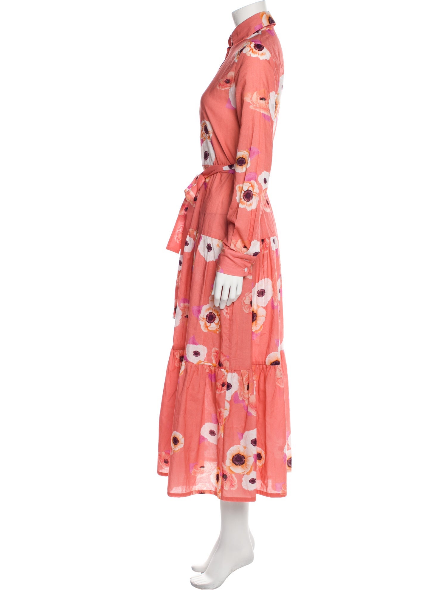 Gentile Catone Floral Print Long Dress