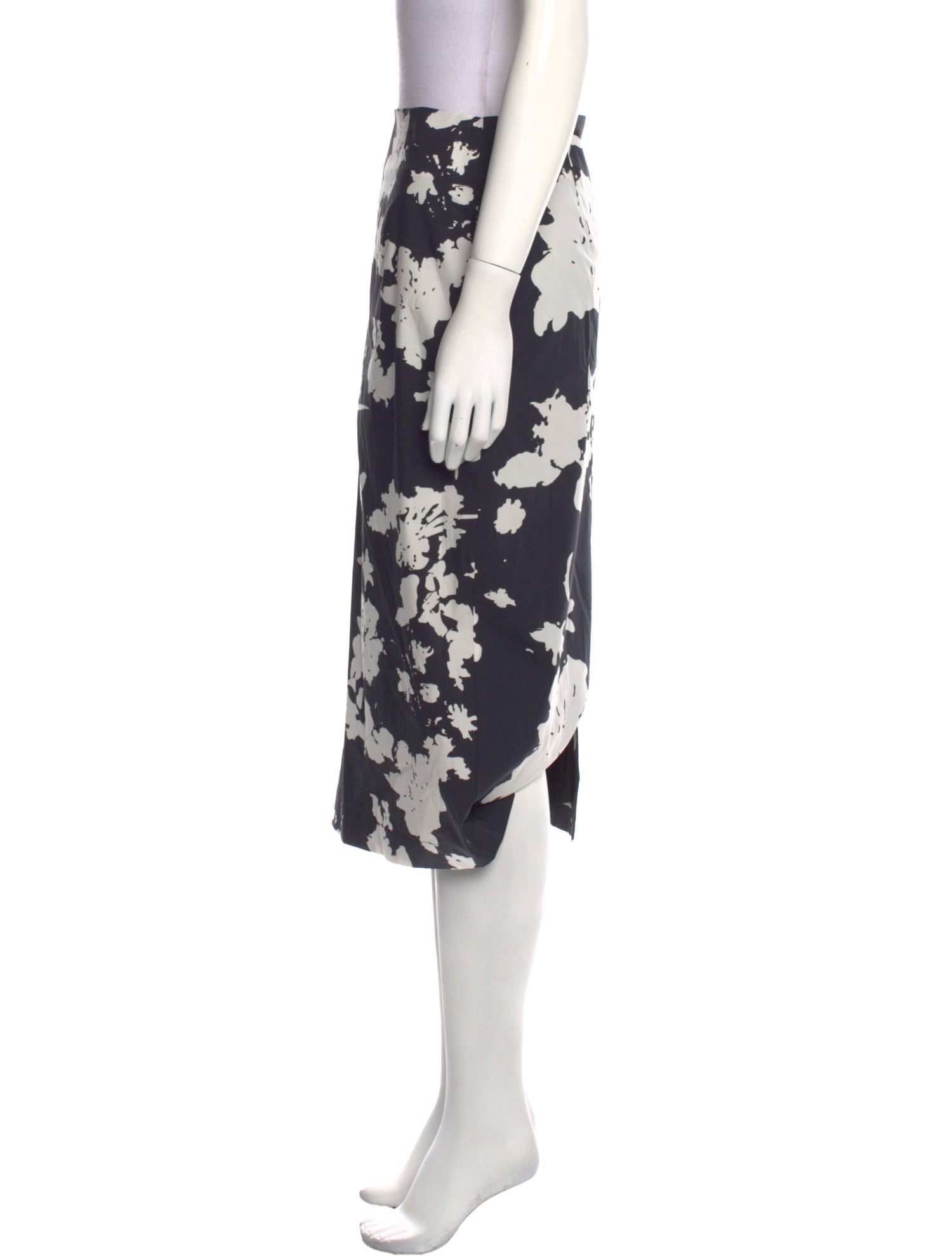 Gentile Catone Floral Print Knee-Length Skirt
