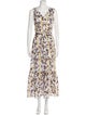 Gentile Catone Floral Print Long Dress