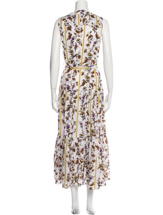 Gentile Catone Floral Print Long Dress