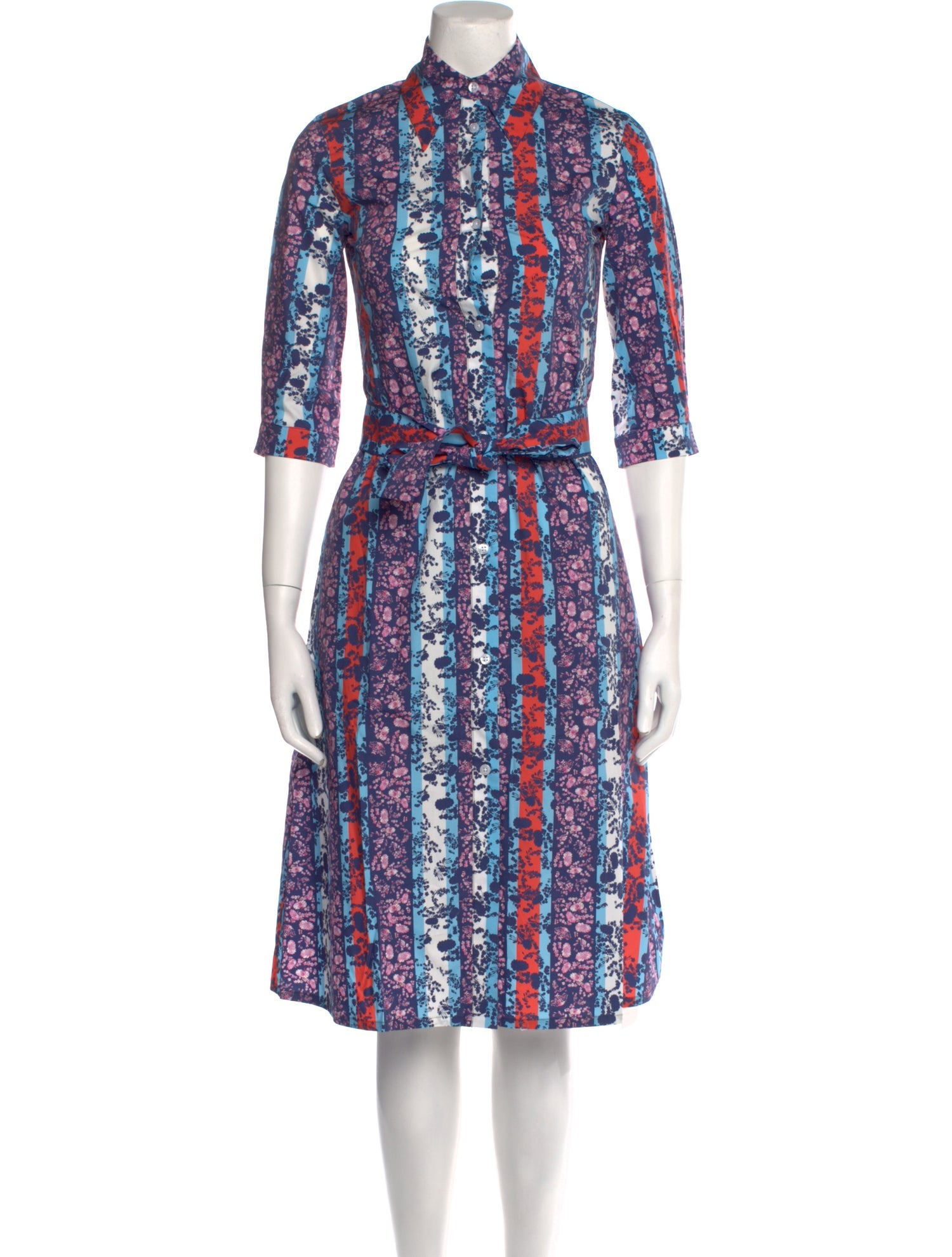 Gentile Catone Floral Print Midi Length Dress