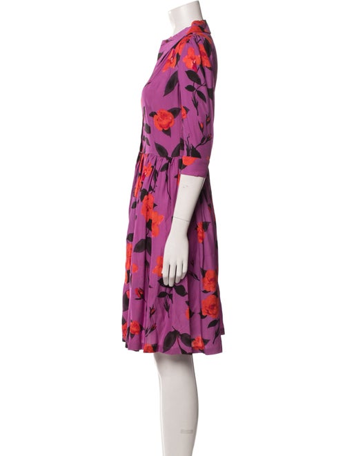 Gentile Catone Floral Print Knee-Length Dress