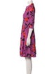 Gentile Catone Floral Print Knee-Length Dress