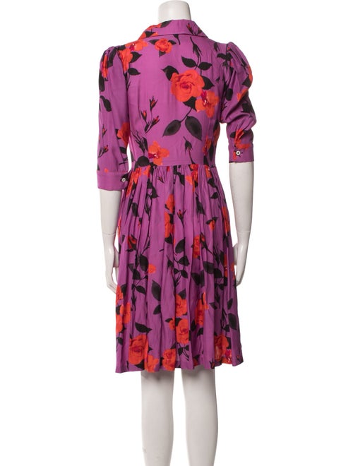 Gentile Catone Floral Print Knee-Length Dress