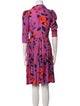Gentile Catone Floral Print Knee-Length Dress