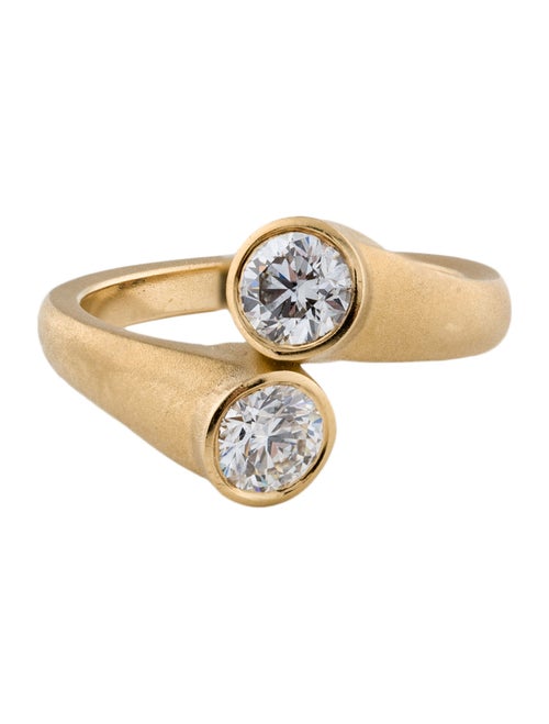 Geoffrey Good 18K 1.01ctw Diamond Toi Et Moi Ring
